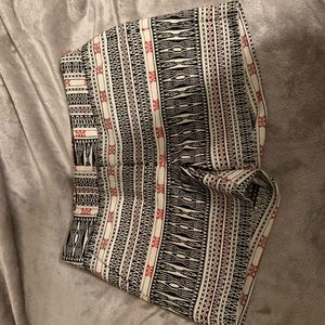 Aztec print shorts
